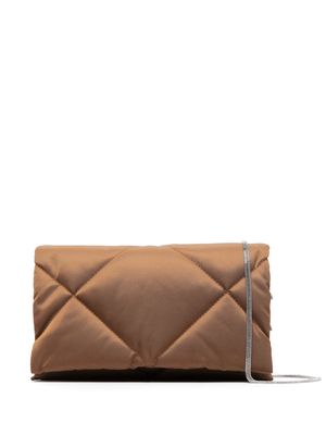Brunello Cucinelli quilted crossbody bag - Brown