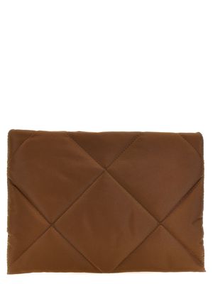 Brunello Cucinelli Quilted Nylon Clutch Bag