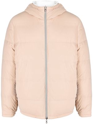 Brunello Cucinelli reversible padded hooded jacket - Neutrals