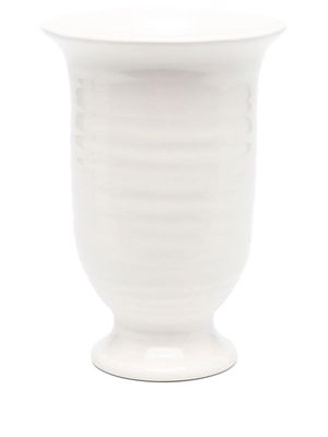 Brunello Cucinelli ribbed ceramic vase - Neutrals