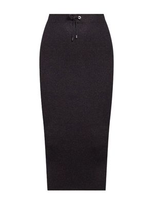 Brunello Cucinelli ribbed-knit pencil skirt - Blue
