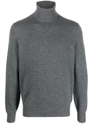 Brunello Cucinelli roll-neck knit jumper - Grey