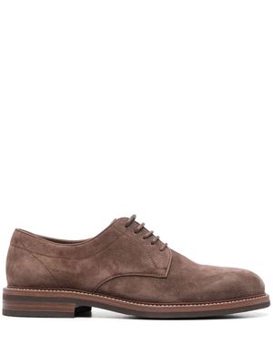 Brunello Cucinelli round-toe Derby shoes - Brown
