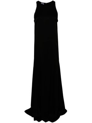 Brunello Cucinelli satin maxi dress - Black