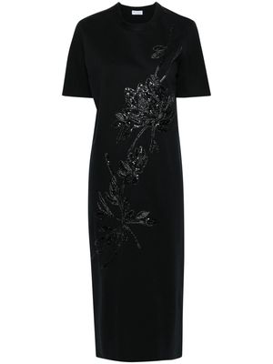 Brunello Cucinelli sequin-embellished midi dress - Black