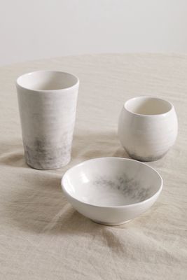 Brunello Cucinelli - Set Of Three Ceramic Bowls - Gray