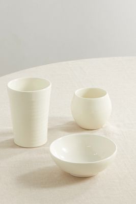 Brunello Cucinelli - Set Of Three Ceramic Bowls - Off-white