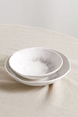 Brunello Cucinelli - Set Of Two Glazed Ceramic Bowls - Gray