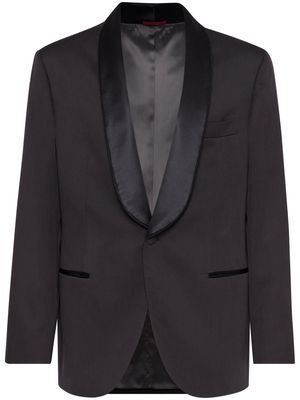 Brunello Cucinelli shawl-lapels dinner blazer - Black