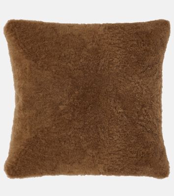 Brunello Cucinelli Shearling and leather cushion