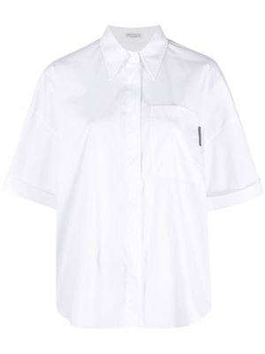 Brunello Cucinelli short-sleeve button-up shirt - White