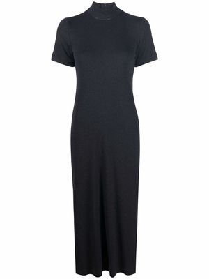 Brunello Cucinelli side-slit knitted dress - Black