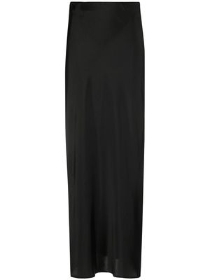 Brunello Cucinelli side-slit long skirt - Black