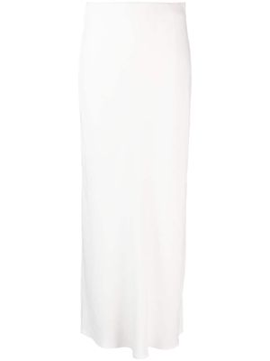 Brunello Cucinelli side-slit skirt - White