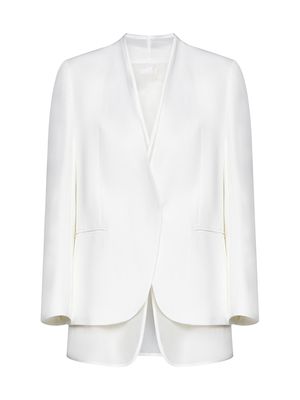 Brunello Cucinelli Single-breasted Organza Insert Blazer