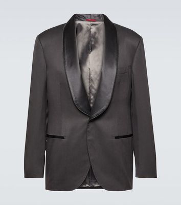 Brunello Cucinelli Single-breasted silk tuxedo jacket