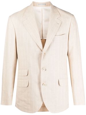 Brunello Cucinelli single-breasted tailored blazer - Neutrals