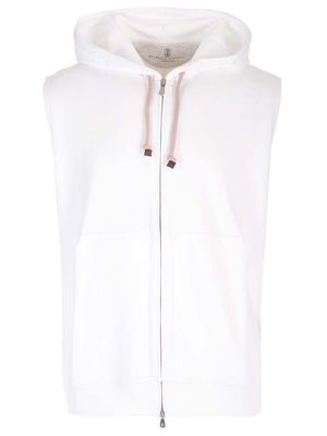 Brunello Cucinelli Sleeveless Full-zip Hoodie