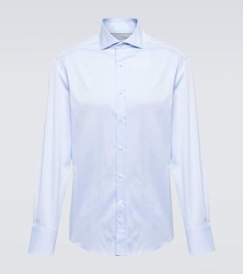 Brunello Cucinelli Slim cotton twill shirt