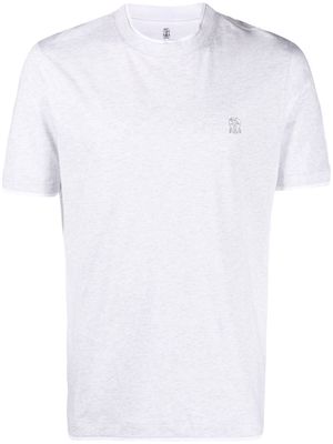 Brunello Cucinelli slim-cut cotton-jersey T-shirt - Grey