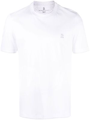 Brunello Cucinelli slim-cut cotton-jersey T-shirt - White