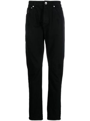 Brunello Cucinelli slim-cut high-rise jeans - Black