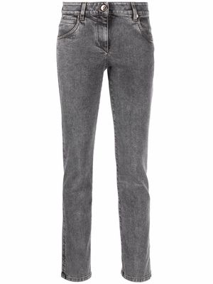 Brunello Cucinelli slim-fit mid-rise jeans - Black
