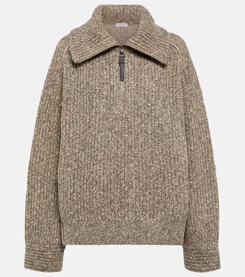 Brunello Cucinelli Sparkling Chiné wool-blend sweater