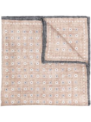 Brunello Cucinelli spot-print pocket square - Neutrals