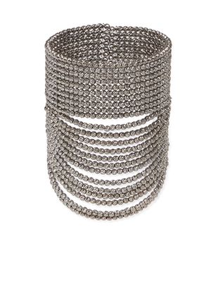 Brunello Cucinelli sterling silver draped cuff bracelet