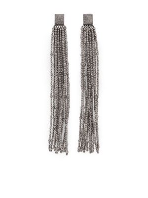 Brunello Cucinelli sterling silver drop earrings