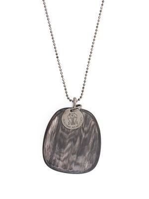 Brunello Cucinelli stone-pendant sterling-silver necklace