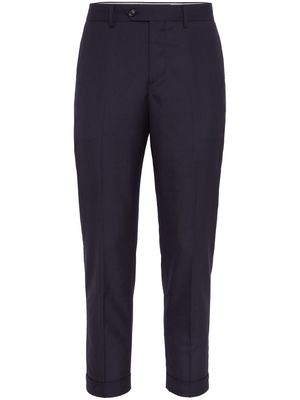 Brunello Cucinelli straight-leg cashmere trousers - Blue