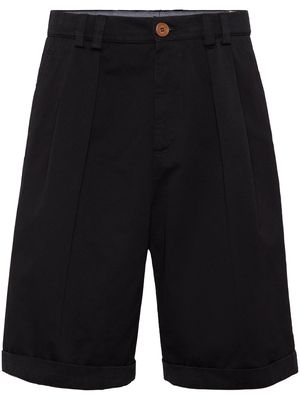 Brunello Cucinelli straight-leg cotton Bermuda shorts - Black