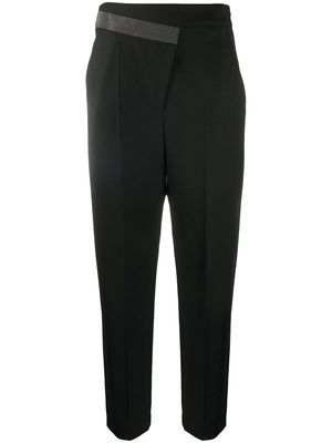 Brunello Cucinelli straight-leg tailored trousers - Black