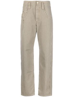 Brunello Cucinelli stripe pattern jeans - Green
