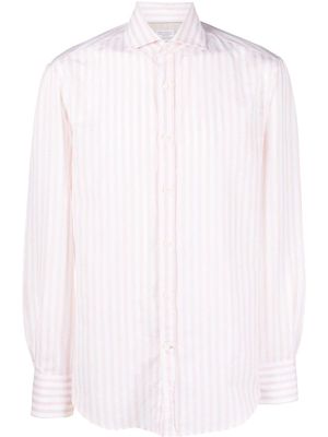 Brunello Cucinelli stripe-print long-sleeve shirt - Pink