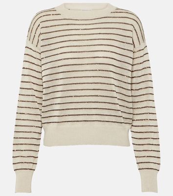 Brunello Cucinelli Striped cotton sweater