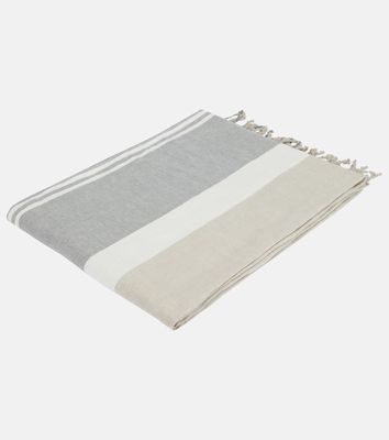 Brunello Cucinelli Striped linen beach towel
