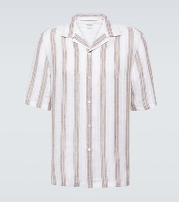 Brunello Cucinelli Striped linen shirt