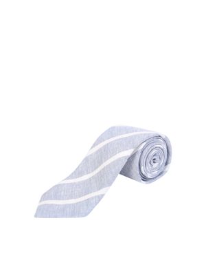 Brunello Cucinelli Striped Linen Tie