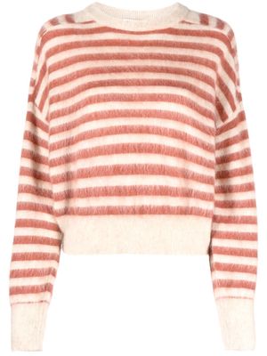 Brunello Cucinelli striped wool jumper - Neutrals
