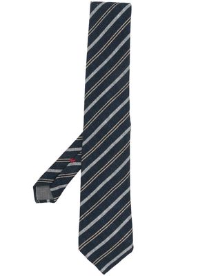 Brunello Cucinelli striped wool tie - Blue
