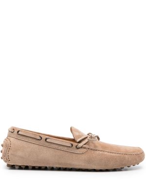 Brunello Cucinelli suede boat shoes - Brown