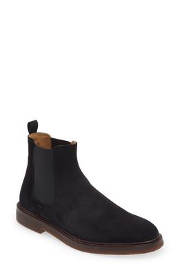 Brunello Cucinelli Suede Chelsea Boot in C101-Black