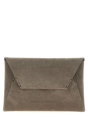 Brunello Cucinelli Suede Clutch