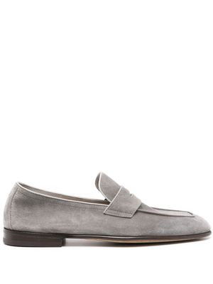 Brunello Cucinelli suede penny-slot loafers - Grey