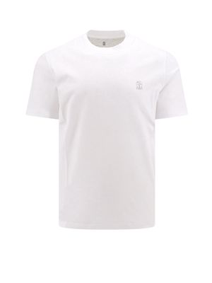 Brunello Cucinelli T-shirt With Logo Print