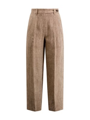 Brunello Cucinelli Tailored Linen Trousers