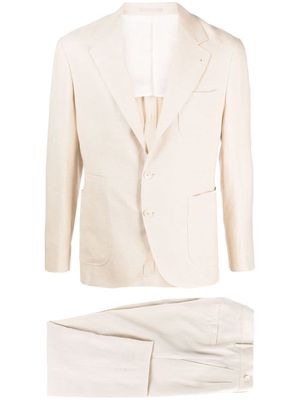 Brunello Cucinelli tailored single-breasted suit - Neutrals